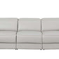 103" Italian Leather Reclining USB Sofa | Power Recliner Couch in modern design and premium leather upholstery.
