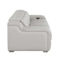 103" Italian Leather Reclining USB Sofa | Power Recliner Couch side view with modern design and advanced comfort features.