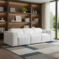104" Top Grain Leather Reclining USB Sofa with Storage | Modern Recliner Couch in a contemporary living room setting.