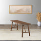 Molly Solid Walnut Finish Wood Bench 47"