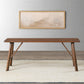 Molly Solid Walnut Finish Wood Bench 47"