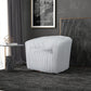 Mira Channel Tufted Velvet Swivel Accent Chair (2 Chairs)