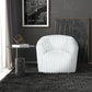Mira Channel Tufted Velvet Swivel Accent Chair (2 Chairs)