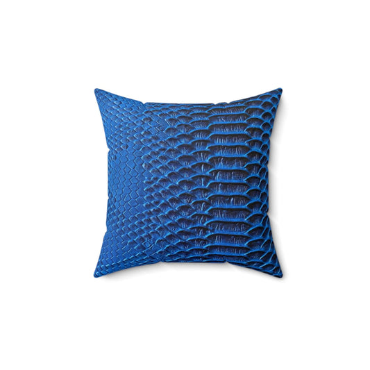 Spun Polyester Square Designer Accent Pillow (Snake Skin) - Revel Sofa