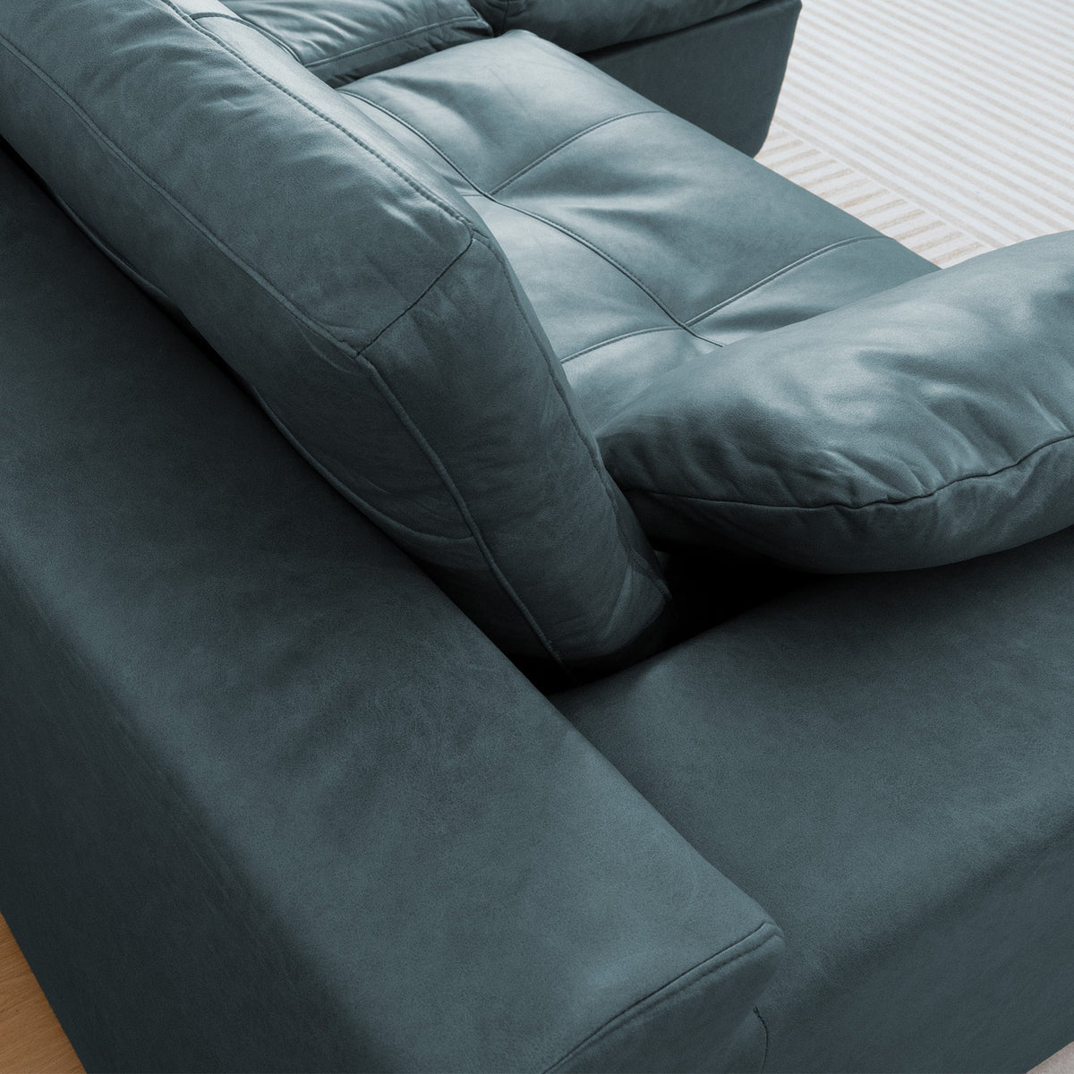 Delano Faux Leather Sectional Sofa