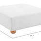 Tayte White Corduroy Deep Seated Modular Sofa 150'