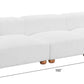 Tayte White Corduroy Deep Seated Modular Sofa 150'