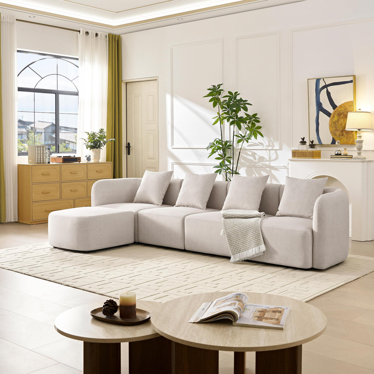 Gaia Velvet Modular Sectional