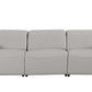 110" Top Grain Leather Power Reclining Sofa with USB Ports (3 Colors) in light gray