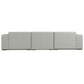 Modern Minimalist Gray Sofa – Boxy Contemporary Couch for Living Rooms (2 Sizes)