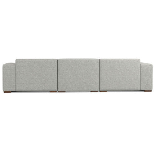Modern Minimalist Gray Sofa – Boxy Contemporary Couch for Living Rooms (2 Sizes)