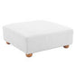 Tayte White Corduroy Deep Seated Modular Sofa 150'