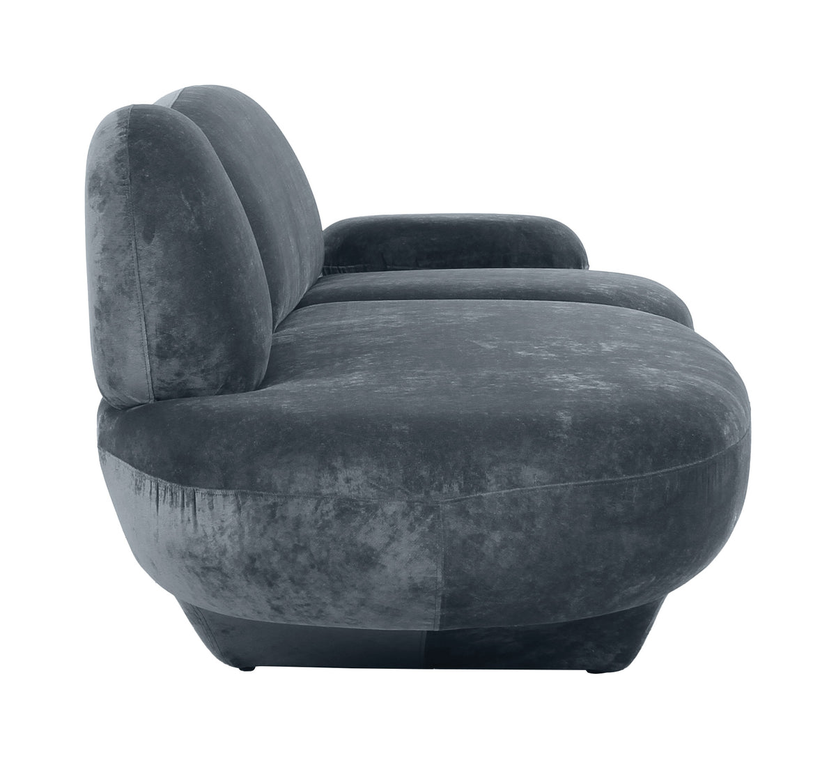 Oblak Storm Gray Velvet Sofa