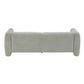 Tonson Boucle Sofa – 83” Curved Wave 3-Seater Sofa (3 Colors, Modern Sculptural Design) back view.