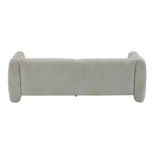 Tonson Boucle Sofa – 83” Curved Wave 3-Seater Sofa (3 Colors, Modern Sculptural Design) back view.