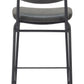 Charon Counter Stool (Set of 2) in Vintage Black