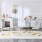 Kinsey Gray, Gold Legs, Set of 4
