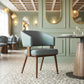 Poise Azure Gray & Walnut Dining Chair
