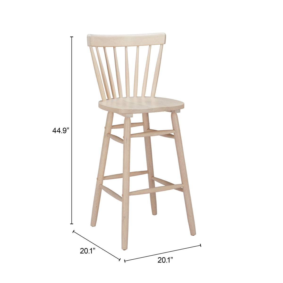 Tyce Barstool (Set of 2) in Natural