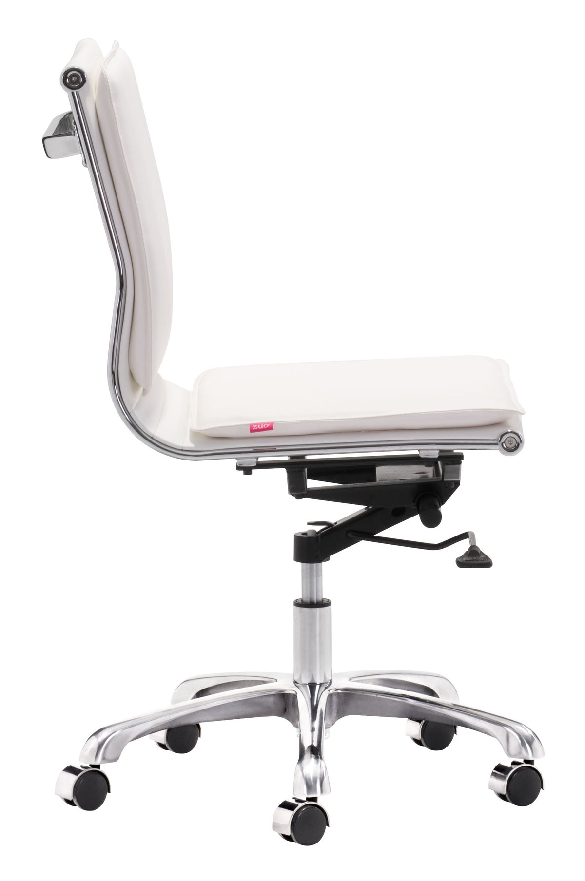 Lider Plus Armless Office Chair in White