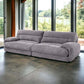 Cadenza Contemporary Gray Corduroy Sofa