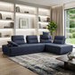 124" Fabric L-Shaped Sofa Chaise Sectional | Modern 2-Piece Reversible Sectional in a stylish living room setting.