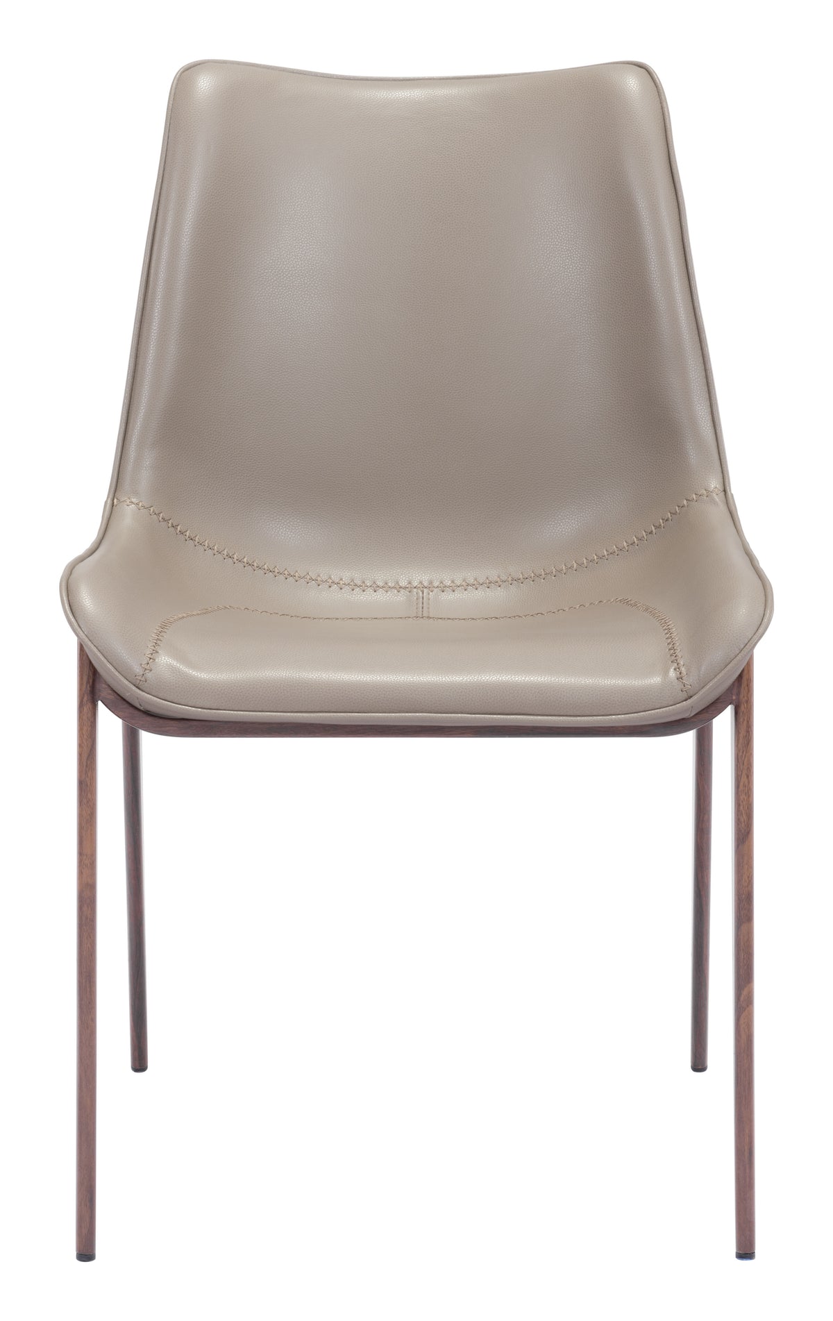 Magnus Dining Chair (Set of 2) in Brown & Walnut