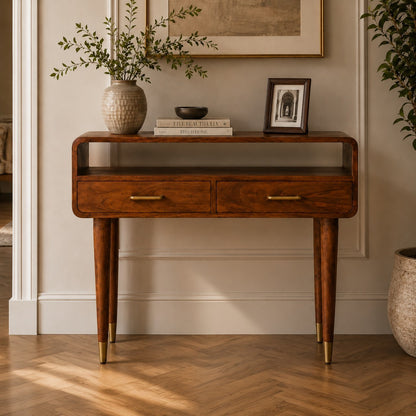 Valenza Solid Mango Wood Console Table