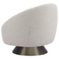 Modan Misty Gray Swivel Chair