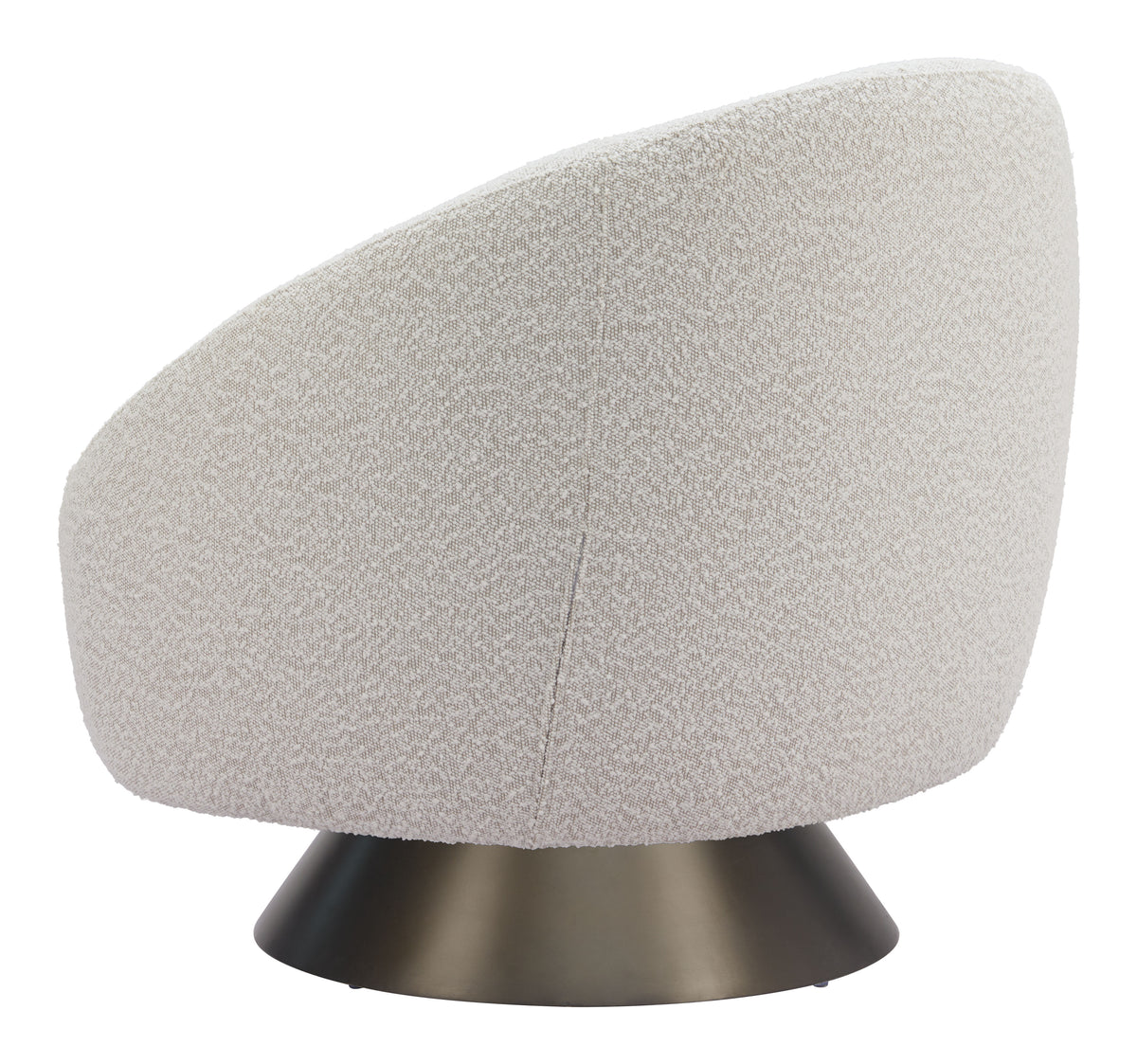 Modan Misty Gray Swivel Chair