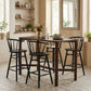 Stenger Barstool (Set of 2) in Black