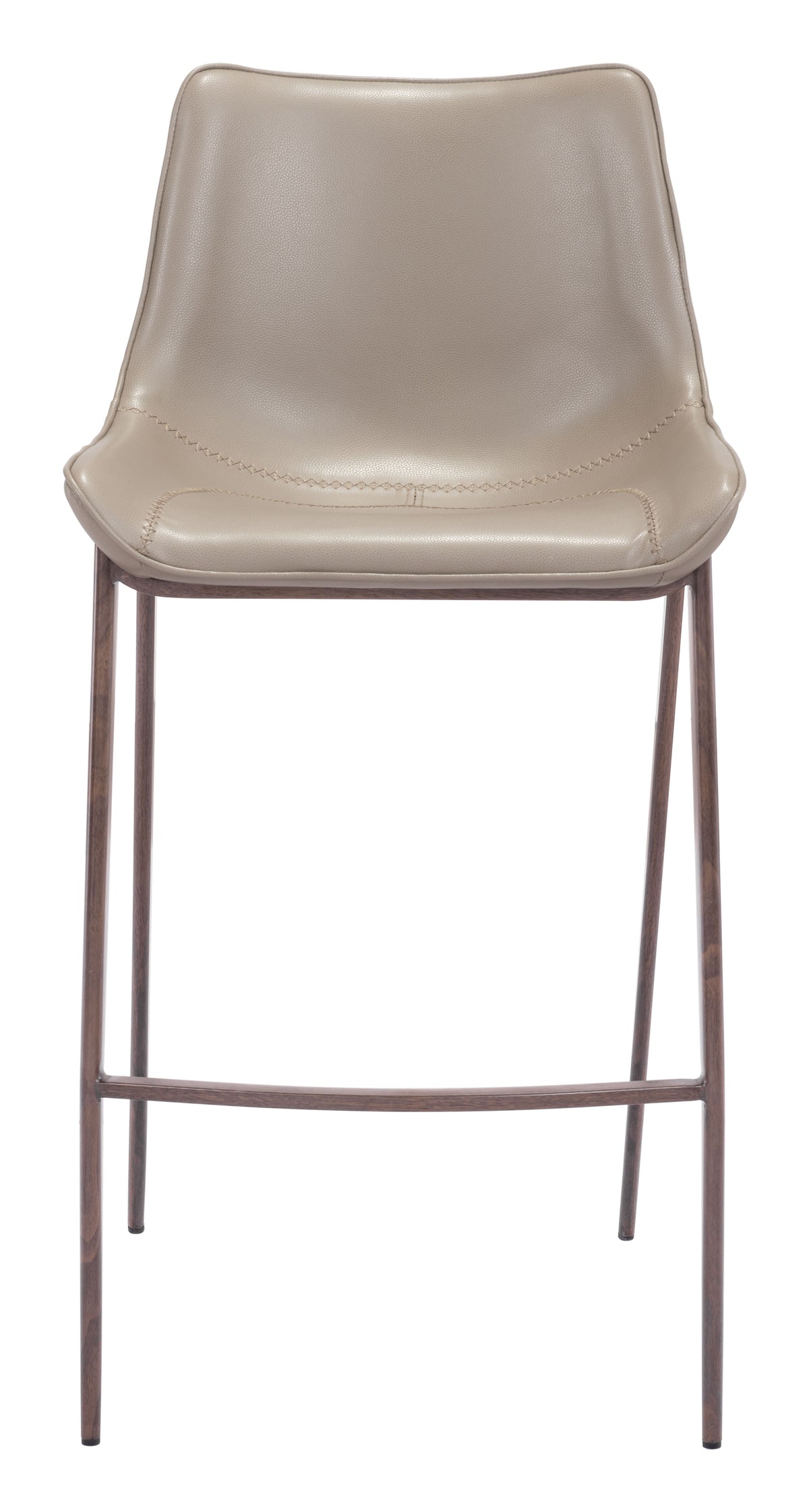 Magnus Barstool (Set of 2) in Brown & Walnut