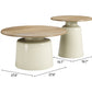 Lireen Natural & Ivory Coffee Table Set (2-Piece)