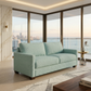 Damon American-Made Sofa – 92" Custom-Fabric Sofa - Leslie Robins Egg - Fabric (1)