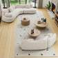 Meryl Curved Boucle Sofa
