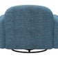 Cleo Blue Swivel Chair