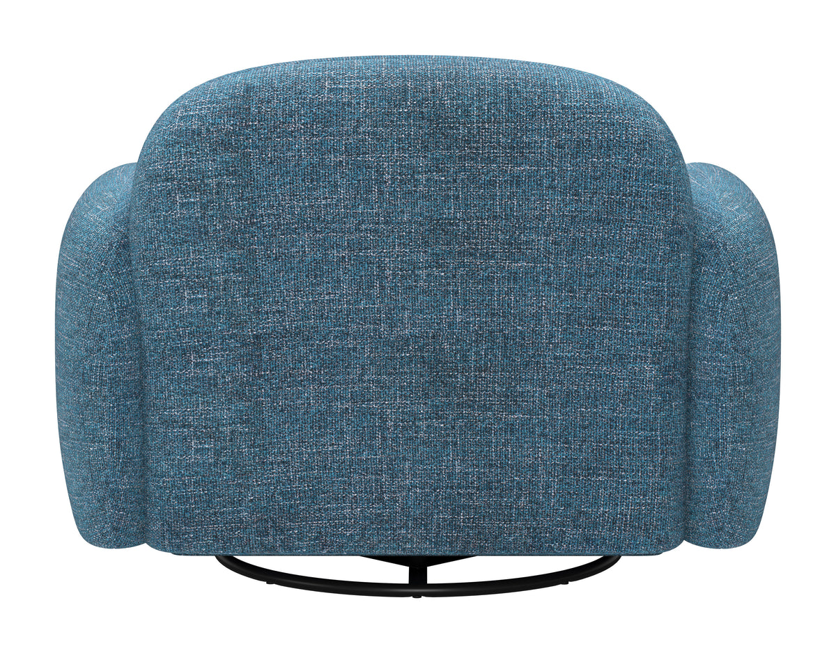 Cleo Blue Swivel Chair