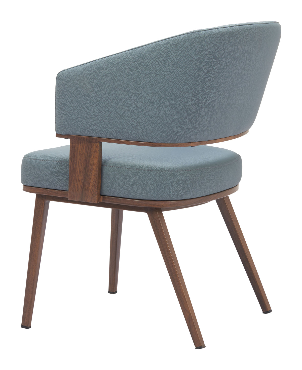 Poise Azure Gray & Walnut Dining Chair