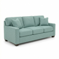 Clifford 2-Arm Sofa – Handcrafted in the USA, Custom Fabric Options - Leslie Robins Egg - Fabric (3)