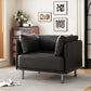 Faux Leather MCM Lounge Chair (3 Colors)