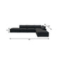 160" Linen Blend Modular Sofa With Storage Ottomans | Modern Sectional