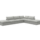 160" Linen Blend Modular Sofa With Storage Ottomans | Modern Sectional