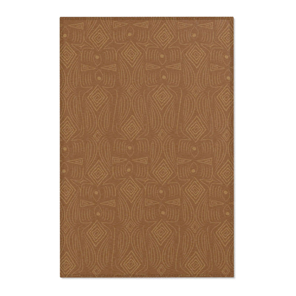 Rectangular Area Designer Rug (Brown) - Revel Sofa