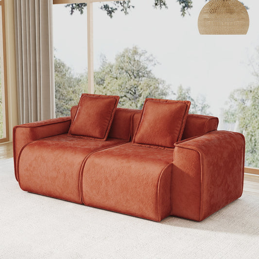 LSF&RSF Sofa Velvet in Red