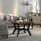 Round Wood MDF Accent Table 32"