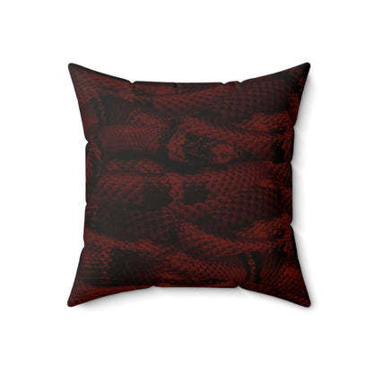 Spun Polyester Designer Square Accent Throw Pillow (Serpent) - Revel Sofa 