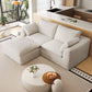 Pelham Cloud Modular Sectional in White, 78.8" L-Shape, Single Chaise