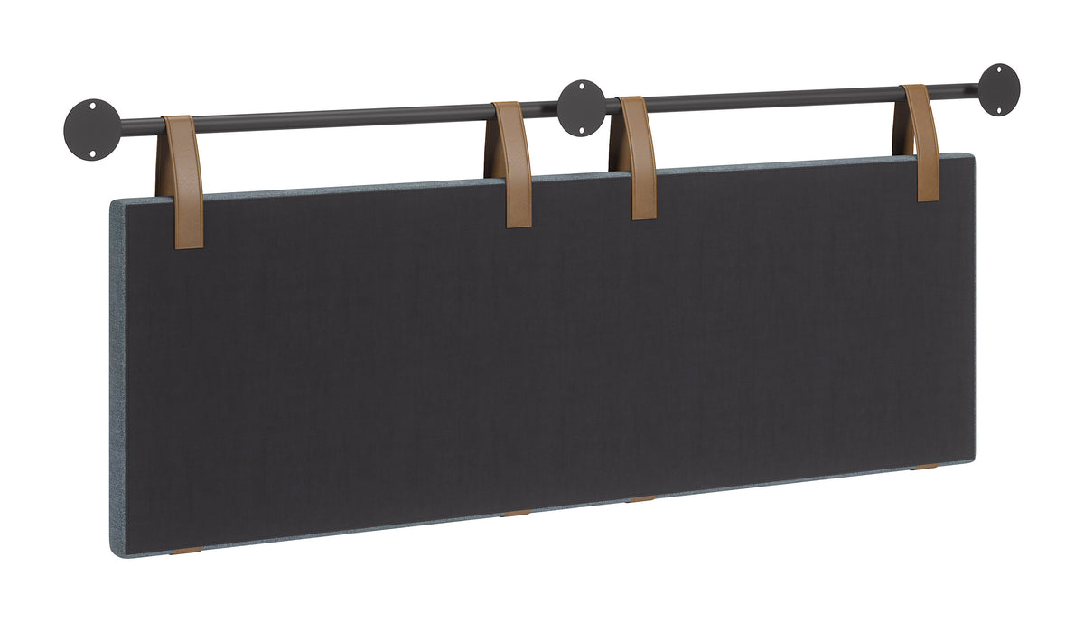 Zeva Gray Floating Queen Headboard