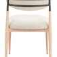 Equinox Oyster Gray & Natural Armless Dining Chair (Set of 2)