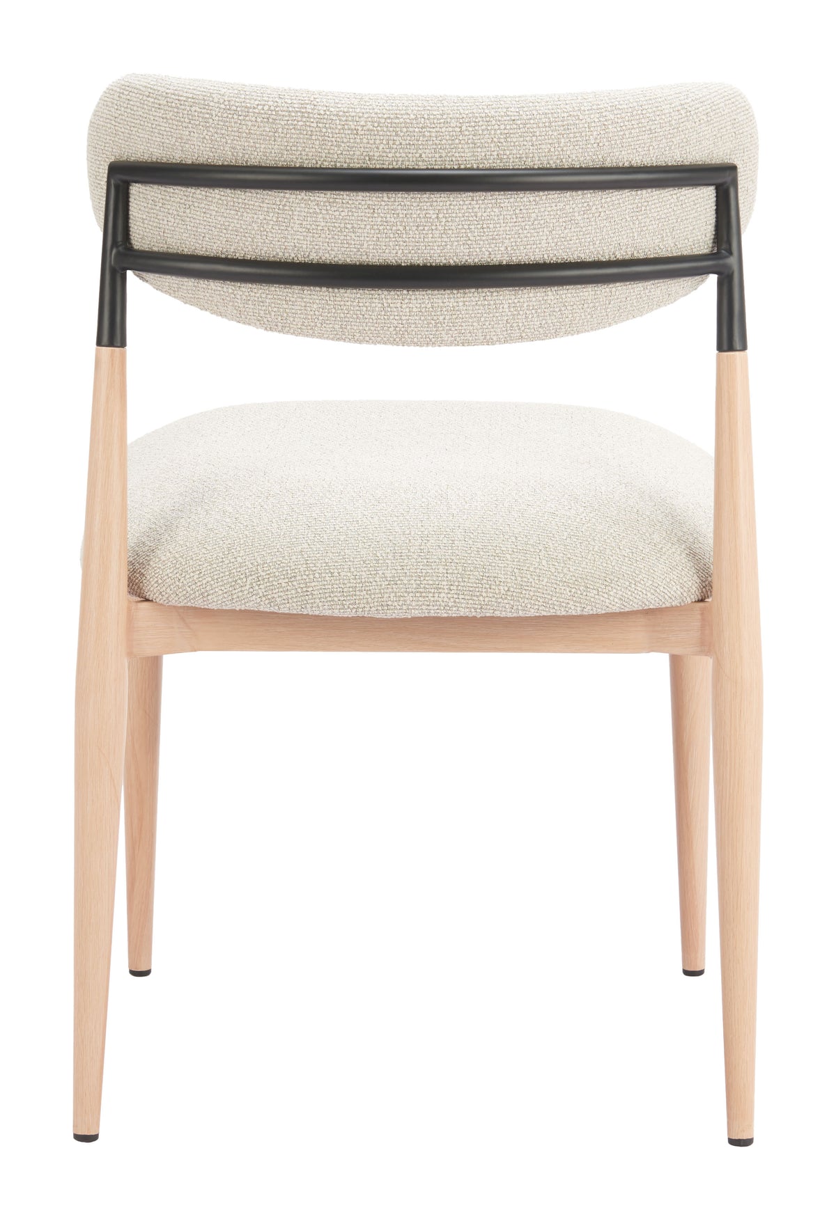 Equinox Oyster Gray & Natural Armless Dining Chair (Set of 2)